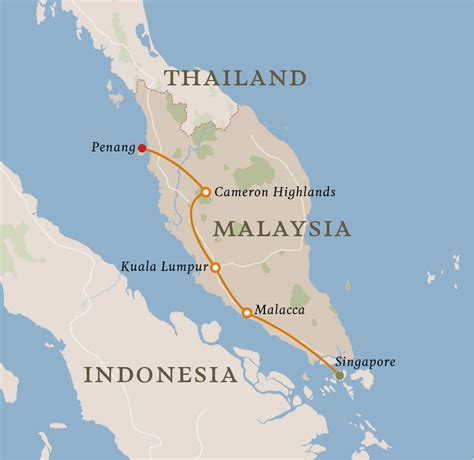 singapore to malaysia map